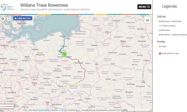 Interaktywna mapa Wiślanej Trasy Rowerowej